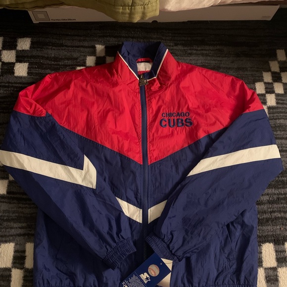 NWT Chicago Cubs Starter Royal/Red Winning Streak Full-Zip Jacket - Picture 3 of 4